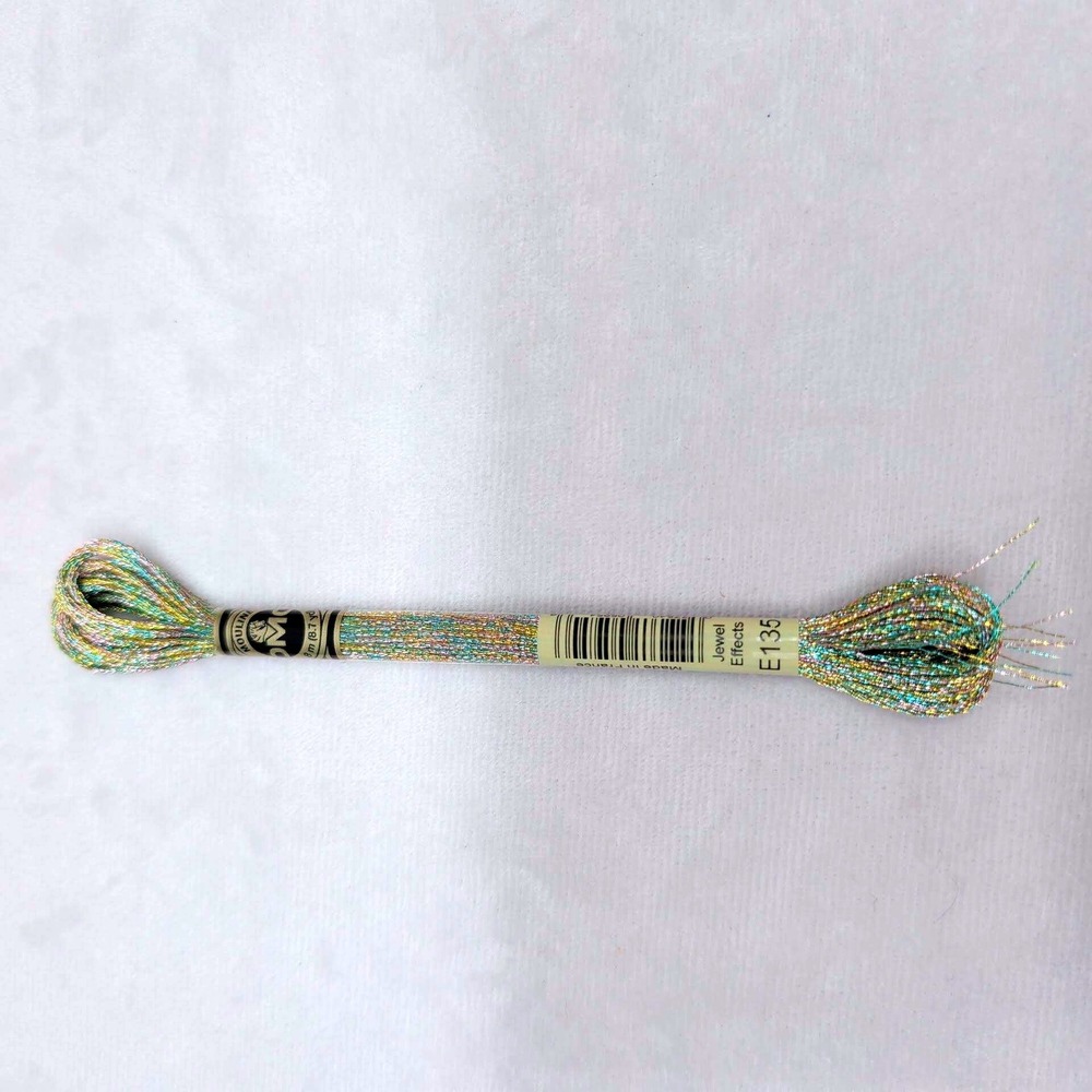 DMC Light Effects Jewel Effects E135 Multi-Color Metallic Embroidery Floss 8m